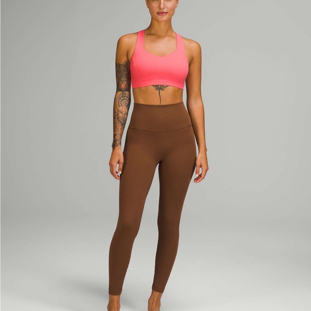 Lululemon roasted brown 28” leggings size 4